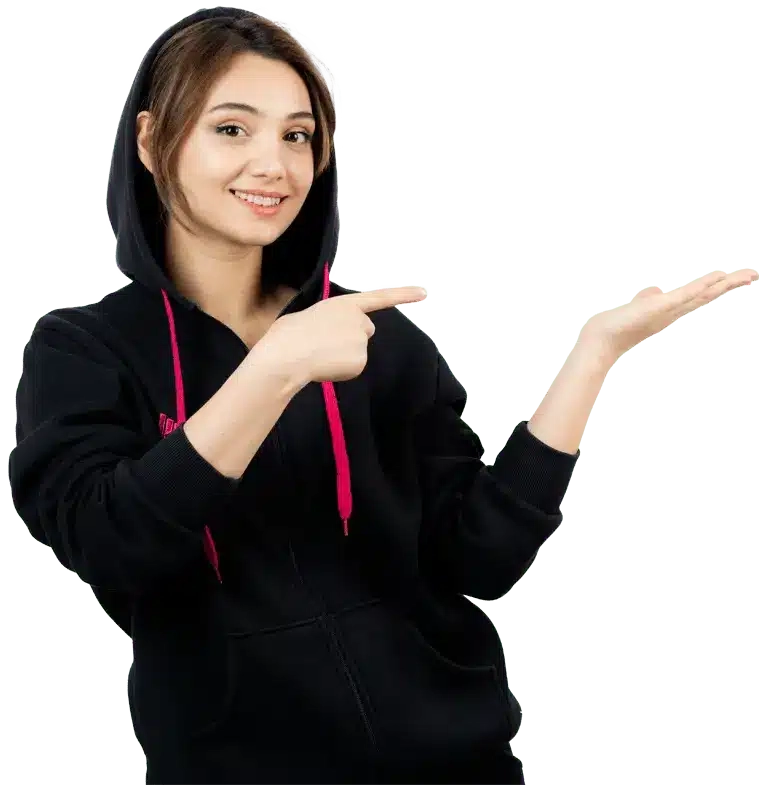 Women Pointing Right