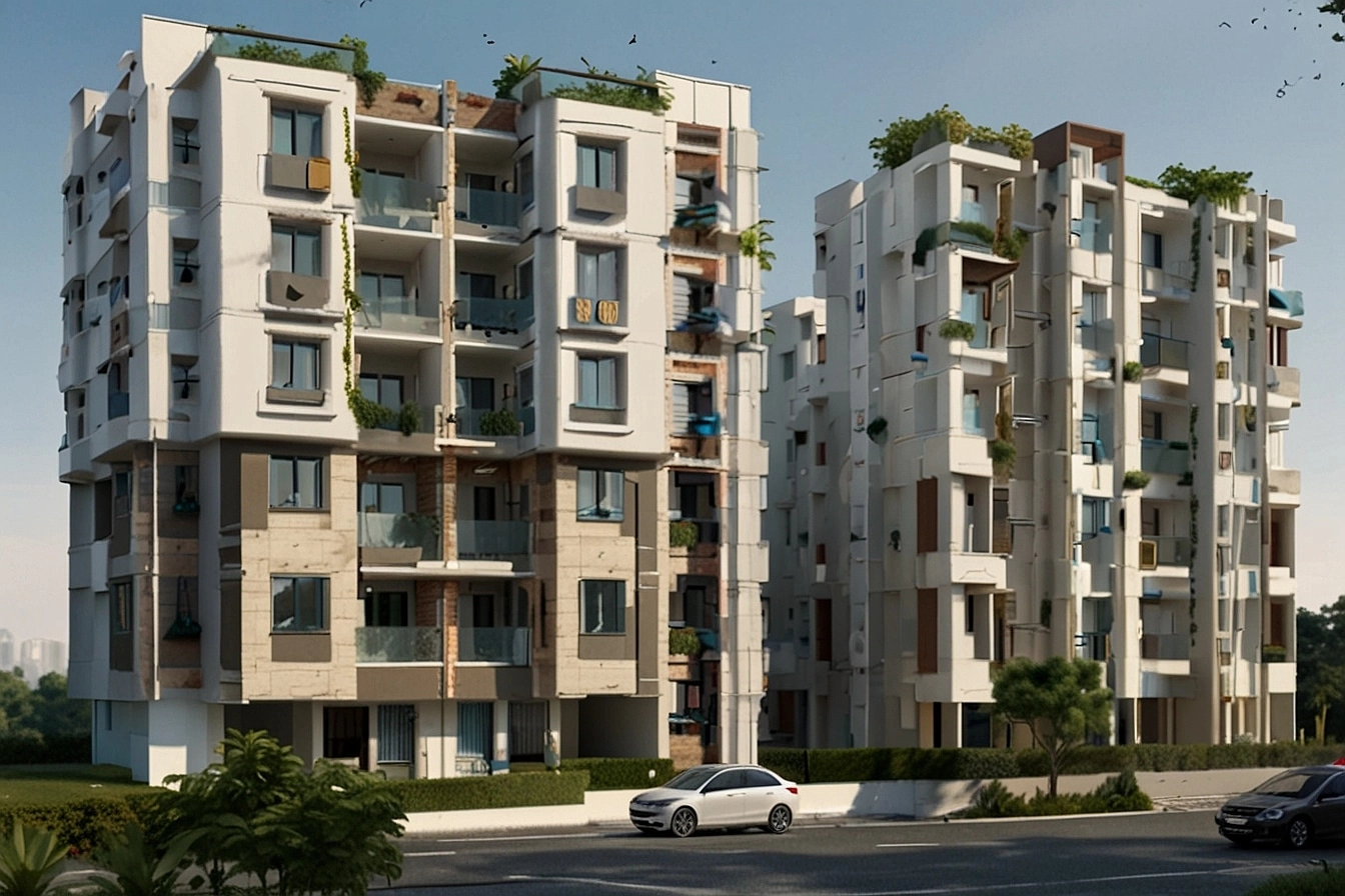 4BHK Flats in Shaikpet Hyderabad for Sale Price 20 Lakhs to 30 Lakhs Elevation Image